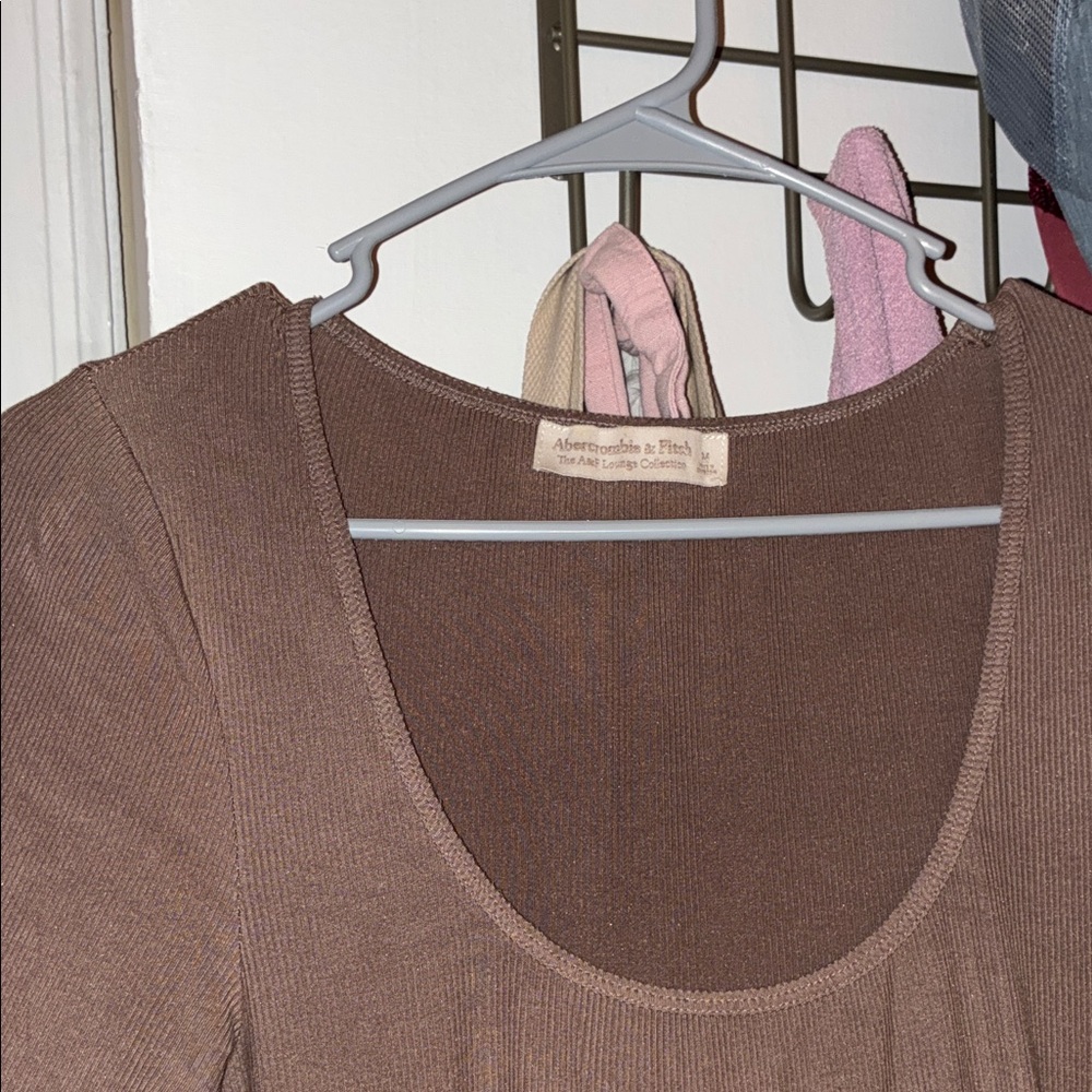 Abercrombie & Fitch Cozy Long Sleeve Maxi Dress
